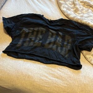 The Bar cropped varsity tee